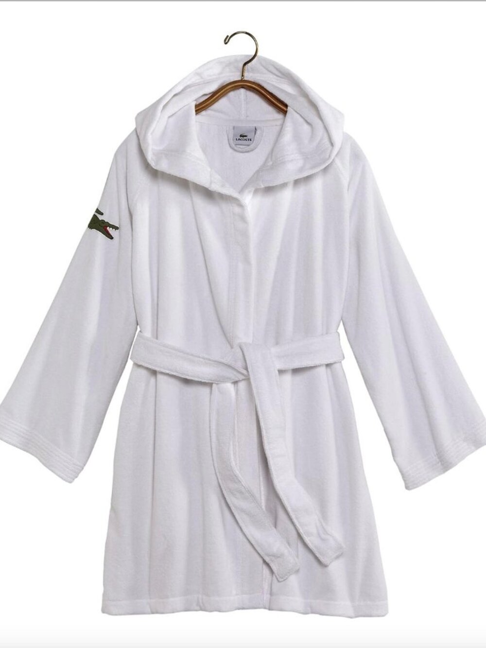 Lacoste Classic Bathrobe in Premium Cotton Terry
